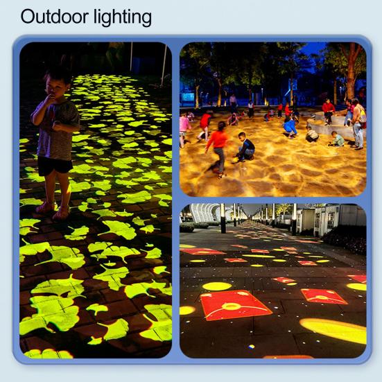 50W LED Logo GOBO Projector Light IP67 Waterproof Advertising Light with Remote Control Rotational Welcome Sign Projector