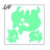 Waterproof Secret Room Wall Decor Halloween Glow in The Dark Stickers Luminous Ghost Hand And Bat Indoor Outdoor Scene Props Decals Horror