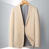 Весна и осень Легкий роскошный деловой однотонный пиджак в западном стиле для среднего и молодого возраста, однотонный однобортный модный пиджак