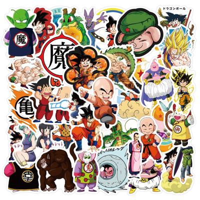 50 Граффити-наклеек Dragon Ball Мультяшные Аниме-наклейки Сделай сам Мобильный Водяной Стакан Чемодан ПВХ-наклейки