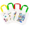 5/10pcs Double Sided Non-woven Graffiti Bags Holiday Party Gift Bag DIY Coloring Mini Shopping Storage with Watercolor Pen TMZ