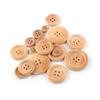 Four Eyes Round Edge Wooden Button Natural Button Coat Shirt Jacket Button Button Button