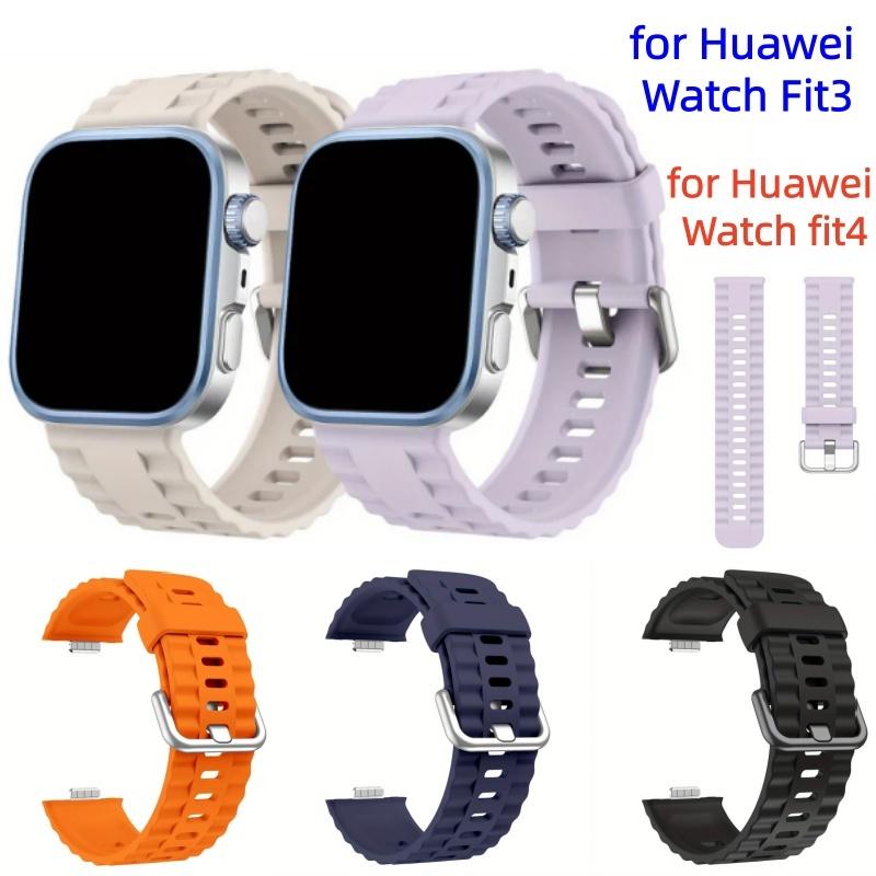 Силиконовый ремешок BUSKOZ для Huawei watch Fit 4Pro Оригинальный браслет для часов Замена Correa Спортивный ремешок Браслет