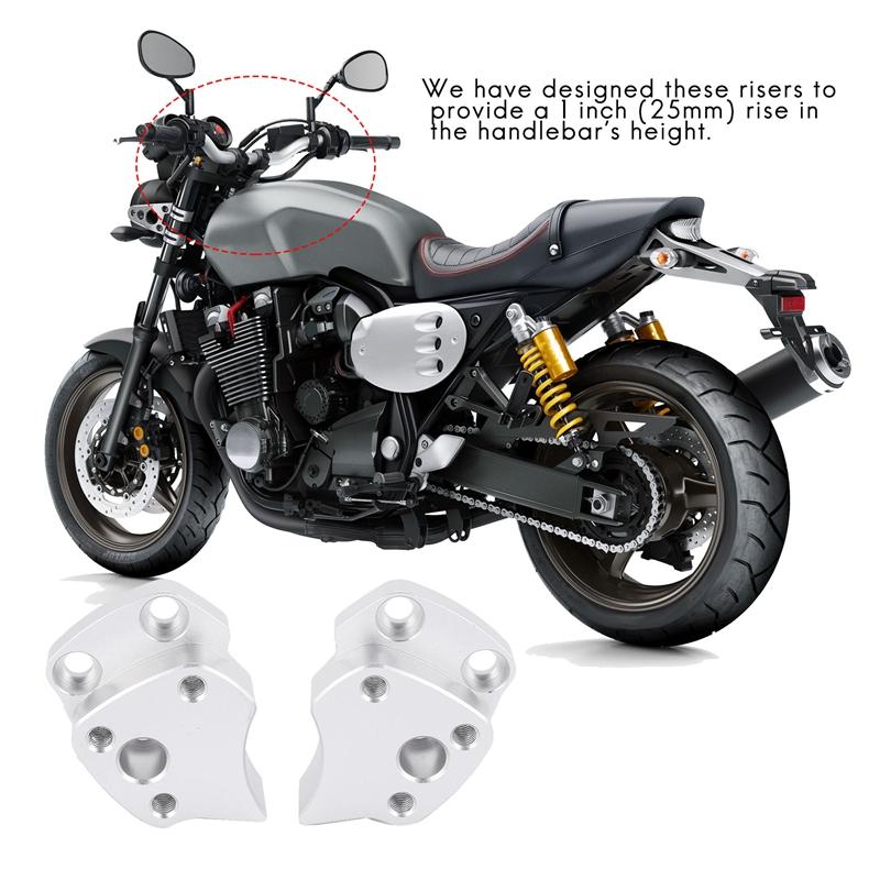 25 мм подставка для руля для Yamaha FJR1300 FJR 1300 2001-2005, серебряные подставки под руль, аксессуары для мотоциклов