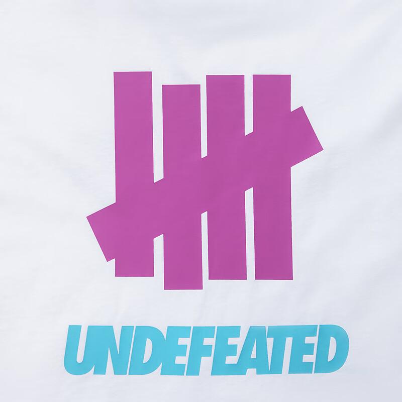 UNDEFEATED Five Bar Official Spring New American Retro ICON Classic Logo Long-Sleeve T-Shirt, White, L