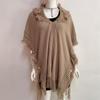 Shawl Spring, Autumn and Winter Oversized Sweater Button Hooded Cape Shawl