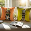 tThe Penguins of Madagascares Cushion Cover Pillowcase Antidustmite Invisible Zipper Short Plush Sofa Cushion