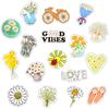 50 PCS Daisy Stickers Cute Flower Anime Stickers for Laptop Skateboard Guitar Luggage Bicycle Motor Car Decal Waterproof Sticker