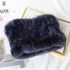 Elastic Rabbit Fur Scarf Multicolour Fur Collar Neck Creative Rex Rabbit Fur Scarf  Gift