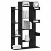 Bookshelf Black Oak Effect 86 x 25.5 x 140 cm