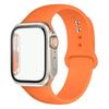 Силиконовый ремешок+Чехол для Apple Watch Band 44 мм 45 мм 41 мм 40 мм Закаленное стекло Cover Изменить на Ultra iWatch Series 9 8 7 SE 6 5 3