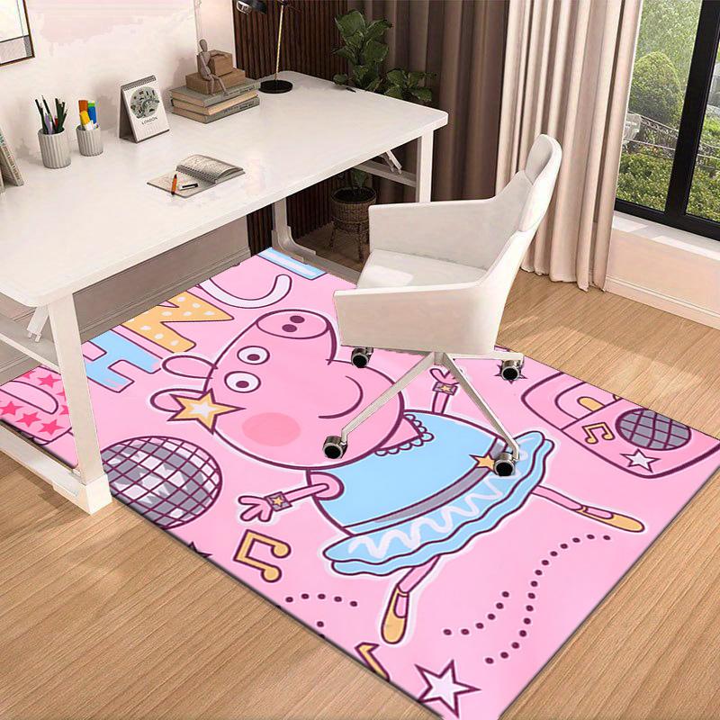 Dance Party With Peppa Area Rug Office rug, Chair Rug, Decor Carpet Livingroom bedroom Mat, Large Size Fan gifts Christmas gifts