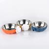Stainless Steel Pet Cage Bowl Hanging Design Pet Food Basin Detachable Pet Feeding Bowl  Cat Dog