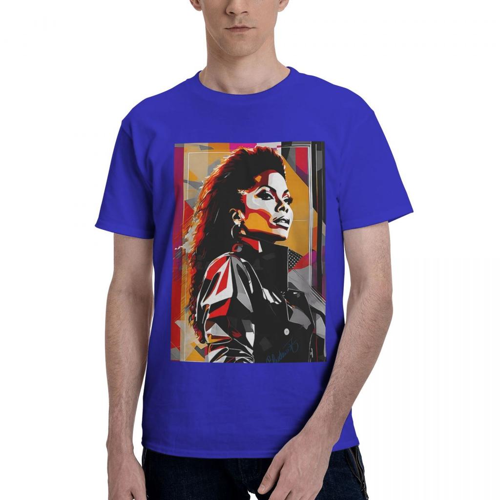 Edison Houston Janet Jackson 100 Cotton Casual Breathable Confortable Manga High End Mens Clothing Mens Tops