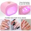 Portable Mini Nail Lamp USB Powered Space-saving Design TV-shaped No Black Hand Nail Polish Fast Dry Curing Nail Manicure Machine