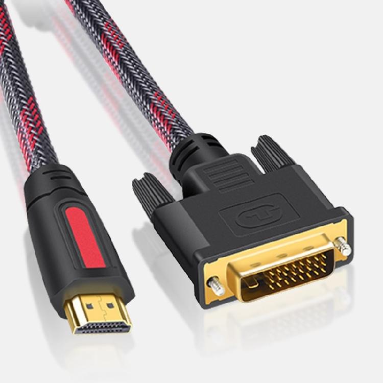 Кабель-конвертер DVI для HDTV HD4K Цифровой видеокабель Двойное экранирование Для домашнего развлечения