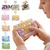 Fidget Toy Keychain 26-Key Keyboard Toy, Cute Cartoon Clicky Clicker with Compact Stress Reliever Keychain, Backpack Charm Pendant for Relief,