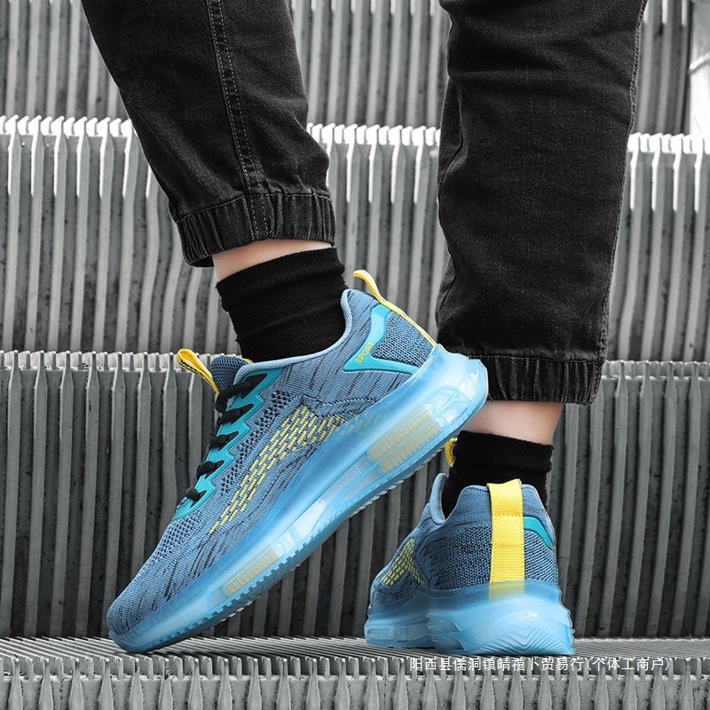 Спортивный ветер толстая подошва усиливает уличный тренд ветер 2025 новый весна и лето большой размер мужская обувь дышащая сетка кроссовки нет