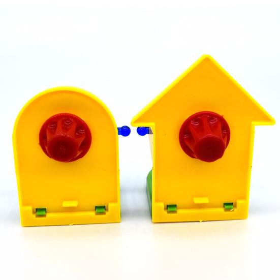 Bird Leakage Toy Wear-resistant Stable Structure House Shape Pet Bird Parrot Food Feeder Bird Supplies