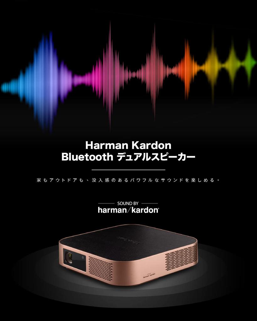 Светодиодный домашний проектор ViewSonic M2W Яркость 700 ANSI люменов WXGA Автофокус Автоматическая коррекция трапецеидальных искажений Динамик Harman Kardon HDMI USB Bluetooth