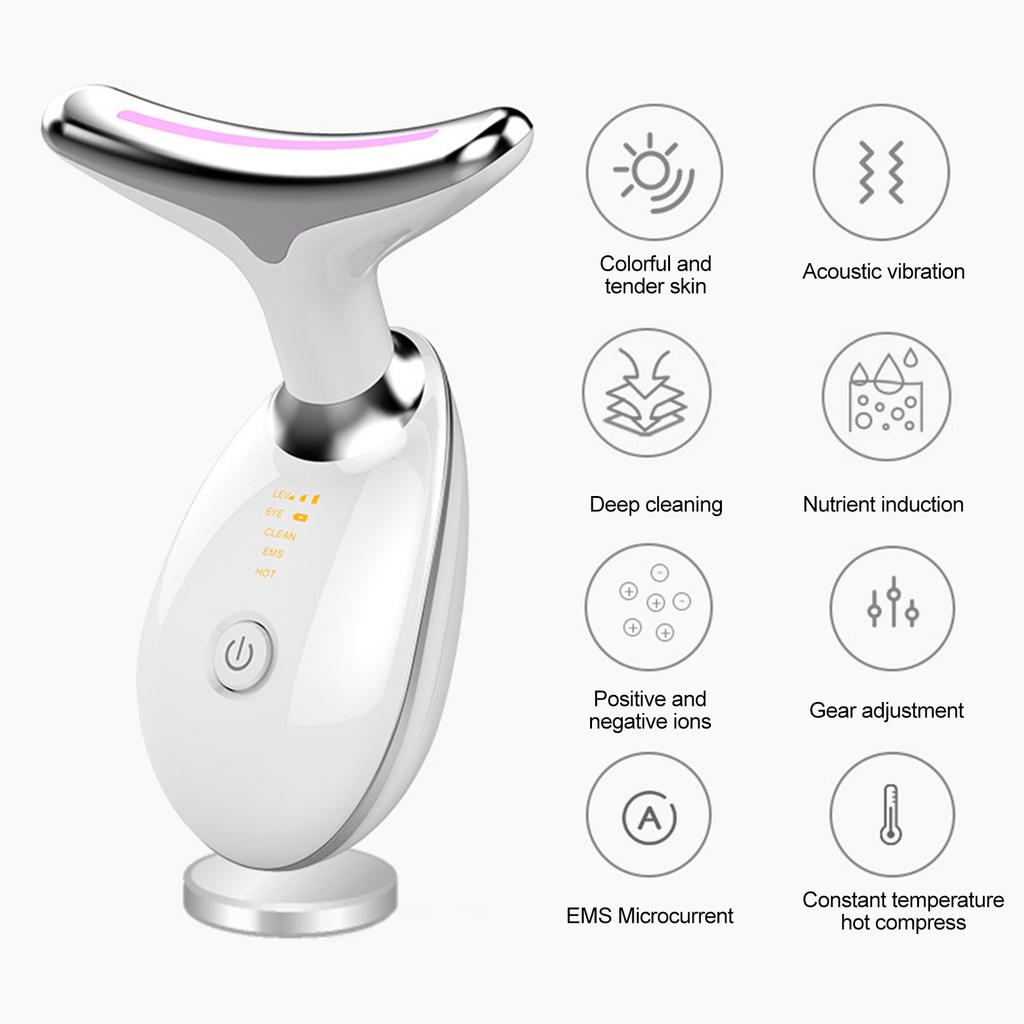 Microcurrent Beauty Device Neck and Face Lifting Massager Anti-ageing Neck Wrinkle Reducer Skin
