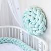Decorative Cushion All-Around Protecting Sides And Corners of Beds And Sofa Soft PP Cotton Filling Three-Strand Braid Design Crib Braided Accessory