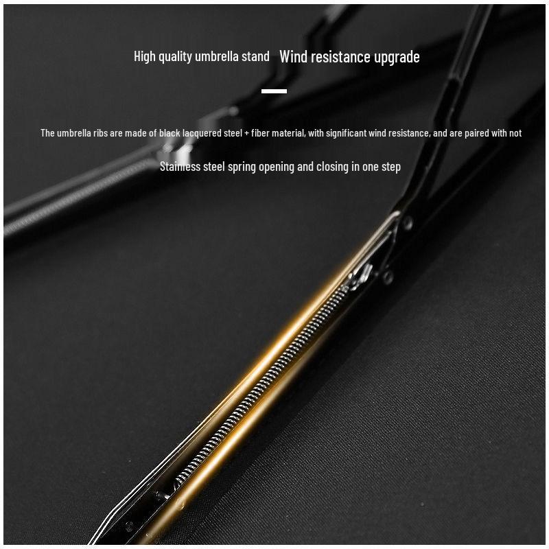 Полностью автоматический трехслойный зонт с черным клеем и защитой от УФ-лучей с логотипом для дождя или солнца