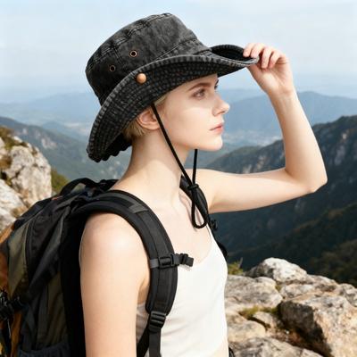 1 шт. Унисекс однотонная панама, уличная дышащая широкополая дышащая кепка для защиты от солнца для пеших прогулок, альпинизма и путешествий
