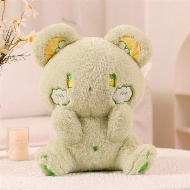 Kawaii Bears Plush Toy Lovely Sitting Animal Bear Plush Pillow Stuffed for Creative Birthday Gift Dolls for Children Girls