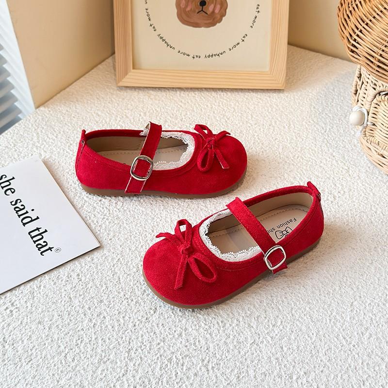 Fashionable Soft Bottom Butterfly Knot Anti-Slip Children's Shoes Spring Autumn New Korean Style Girls Flat Sandals Baby