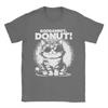 Crazy Goddammit Donut Funny Princess Cat T-Shirt Men Round Collar Cotton T Shirts  Short Sleeve Tee Shirt Summer Clothes