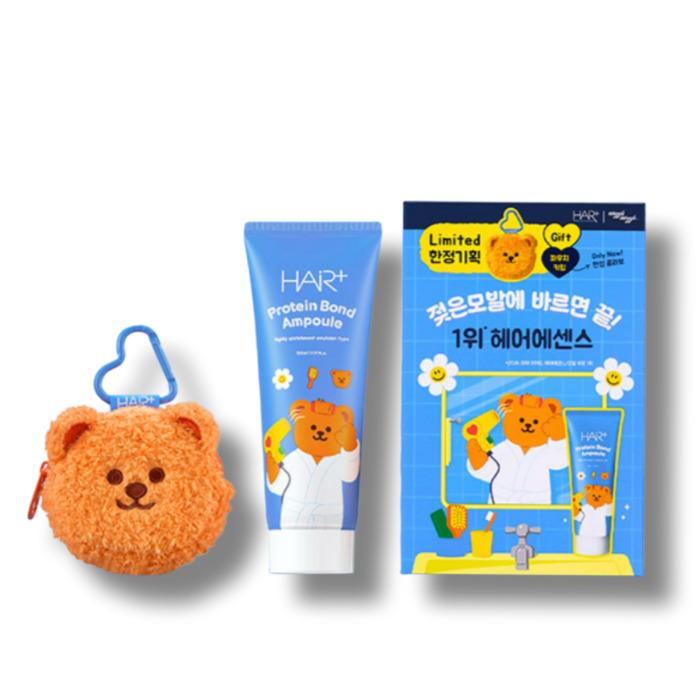 Protein Bond Ampoule Essence 150ml WIGGLE WIGGLE Collaboration Set (+ Pouch Keyring Gift)