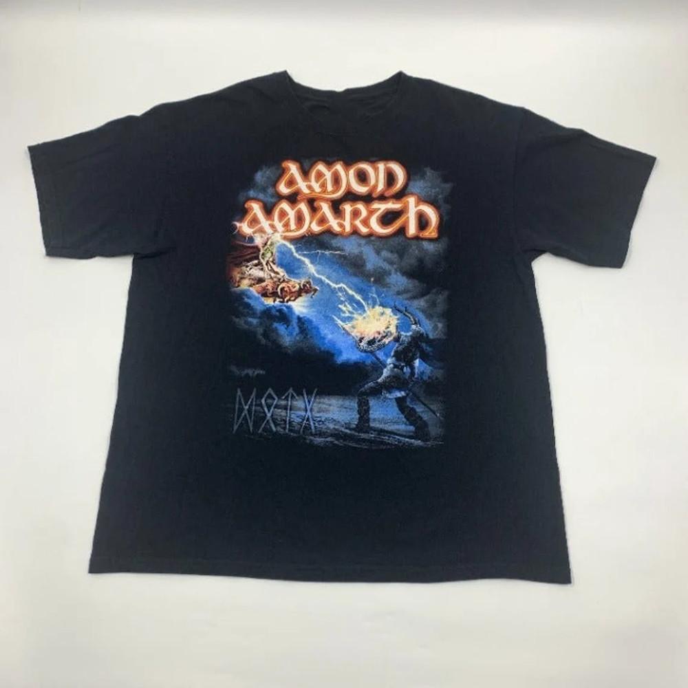 Amon Amarth Футболка унисекс черная хлопковая с коротким рукавом