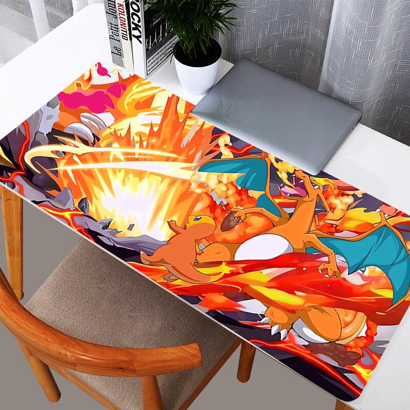 Large Mouse Pad Pc Speed For esports Pokemon Pikachu Players x Laptop Computer Keyboard  Desk Mat Xxl Mousepad