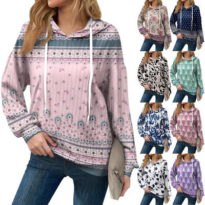 Толстовки для женщин оверсайз зимние милые свитшоты пуловер трендовая осенняя одежда