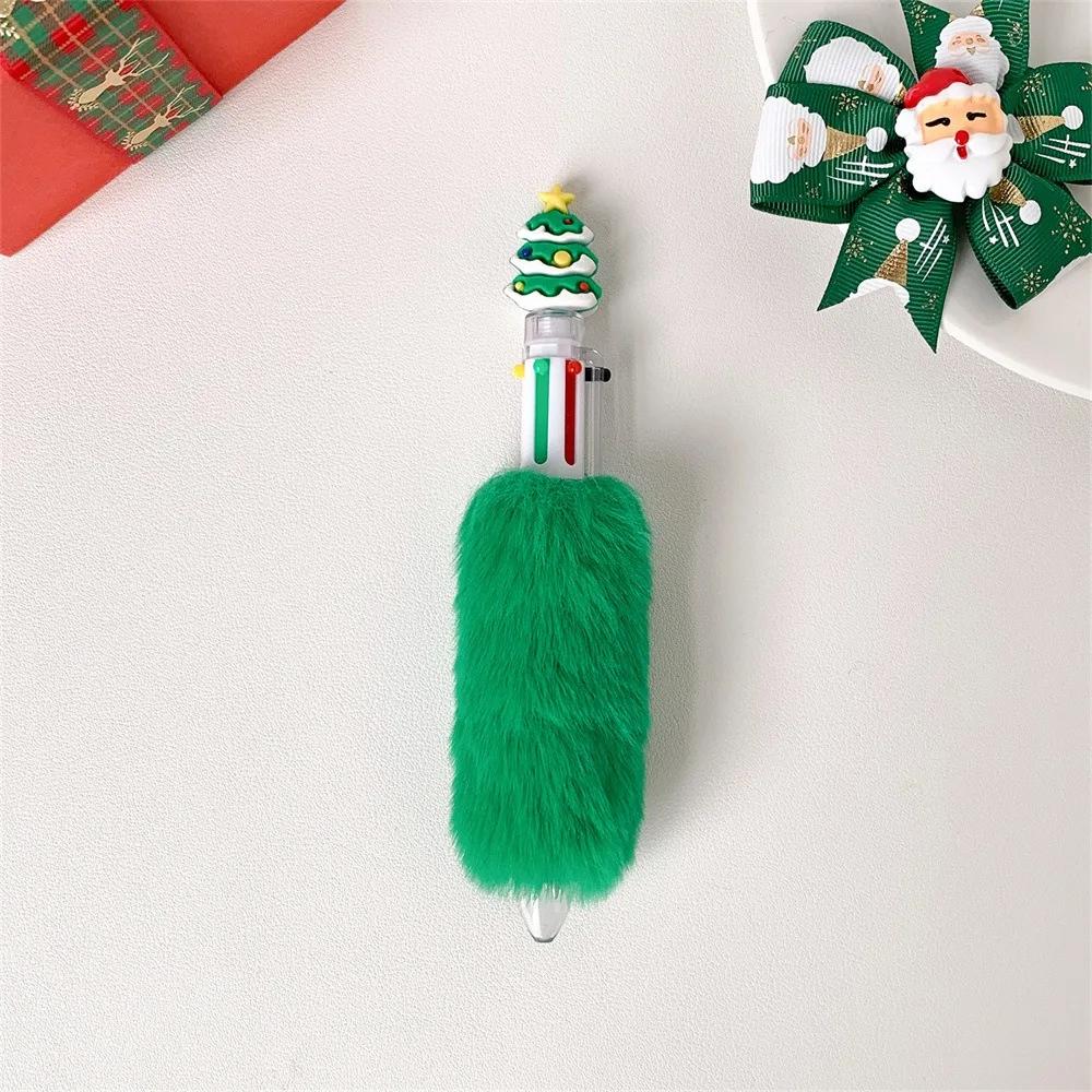Cute Six Color Pen Christmas Gift Writing Tool Xmas Gel Pen Sign Pen Gift