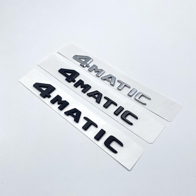For Mercedes Benz A B C E G S ML SL CL GLA CLA Class AMG 4MATIC 4 MATIC Trunk Chrome Matte Black Letters Emblem Badge Sticker