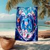Custom Name Ultra-Soft Beach Towel with Dolphin Theme,Ideal for Pool - Camping, Diving - Perfect Travel Essential, Vibrant Beach Towel.