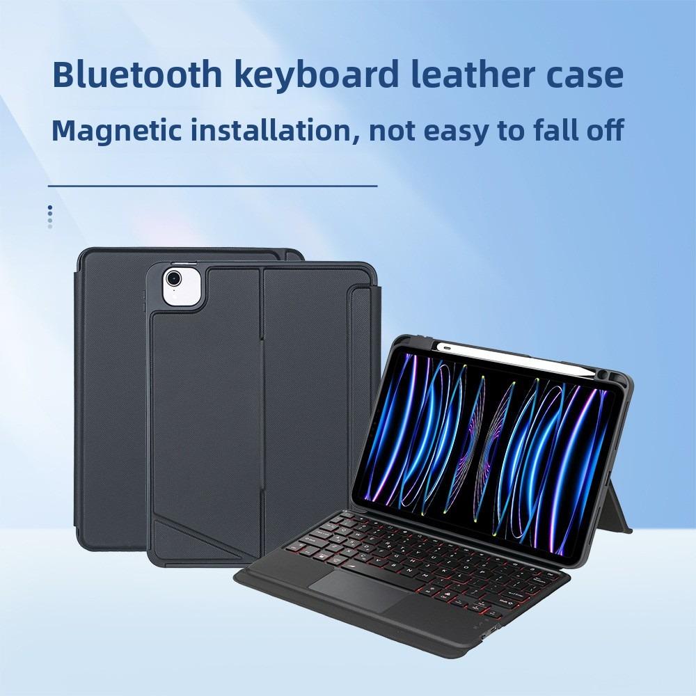 Wireless Bluetooth Leather Keyboard Case for Samsung Galaxy Tab S9 S9Plus P610 A9 10.5 with Hinge Stand