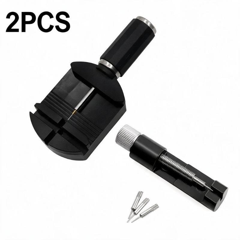 DIY Watchmaker Hand Tools 2Pcs Watch Chain Pin Remover Set With Extra Pins Disassemble Kit For Adjusting Metal Watch Band Length