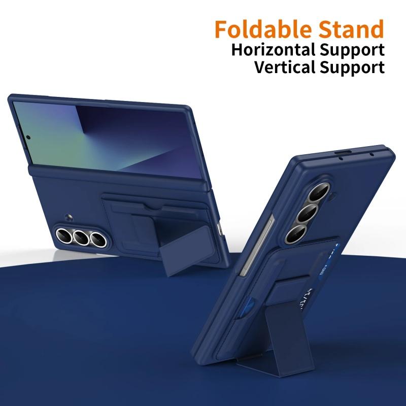 Защита шарнира для Samsung Galaxy Z Fold 8 Ultra Fold 7 6 5 Многофункциональный слот для карт Держатель Чехол для телефона с защитной пленкой для экрана