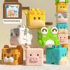 Игрушки Игрушки Игрушки Детские для Ванной Монтессори Животные Познавательные Плавающие в Воде Мягкие Строительные Блоки для Составления Безопасные для Прорезывания Зубов Сжимаемые Сенсорные