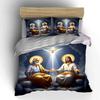 Holy Trinity Divine Artwork Bedding Duvet Cover Set  (1*Duvet Cover 2*Pillowcases, without duvet insert)