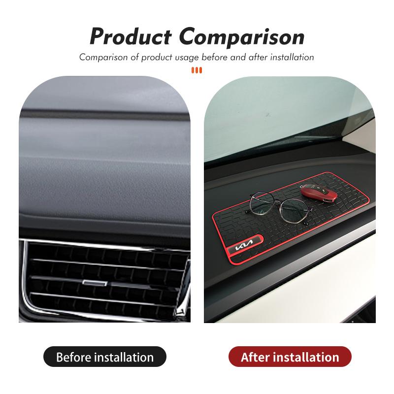 AAOH1 Car Dashboard Sticky AntiSlip Pad Phone Storage Holder Mat Auto Accessories For KIA Stinger Optima Cerato Soul Venga Forte