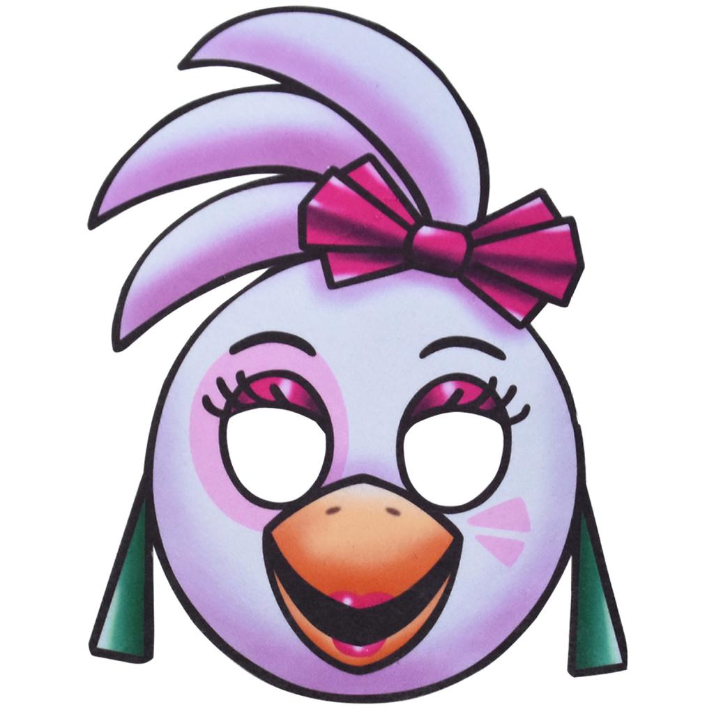 Девочки Fnaf Розовый Птица Принт Комбинезон Маска Перчатки Набор для Детей Рождество Хэллоуин Косплей Наряд Костюм