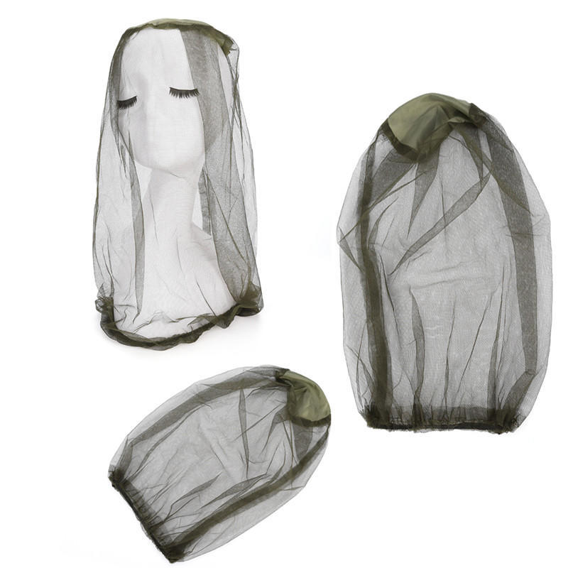Insect Mosquito Net Mesh Face Fishing Hunting Outdoor Camping Hat Protector Cap