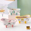 Creative Bathtub Mug Cocktail Glass Ceramic Bathtub Dessert Bowl Pink Tub Wine Cup Mug Cold Drink Smoothies Dessert Cake Bowl