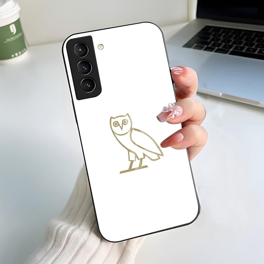 Чехол для телефона Drake O-OvO OWL Певец Для Samsung S26 S25 S24 FE S23 S22 S21 Plus S20 Ultra Note20Ultra Черная Стеклянная Крышка