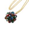 Les Trésors De Lily [P3591] - Multicolored Gold 'Sissi' Long Necklace (crystal)