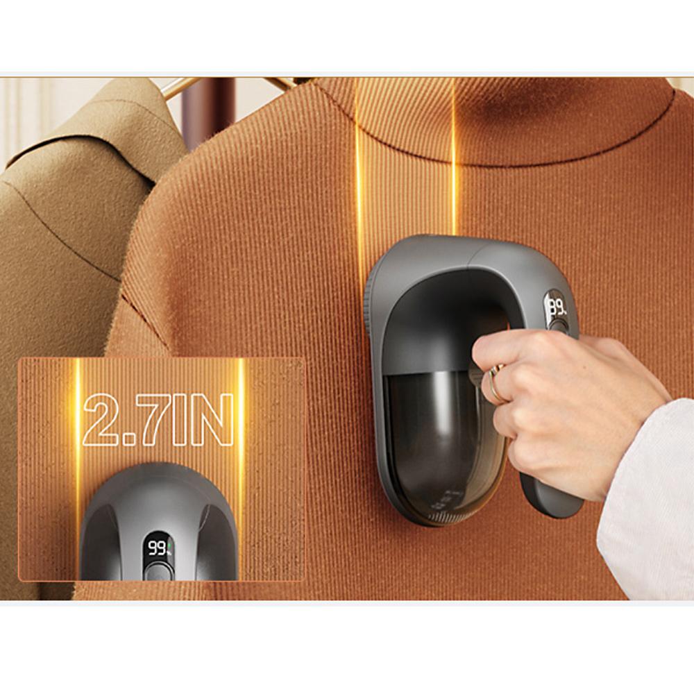 Hair Ball Trimmer, USB Rechargeable Portable Electric Pellets Fabric Sweater Fuzz Remover with Digital LED Display for Clothes